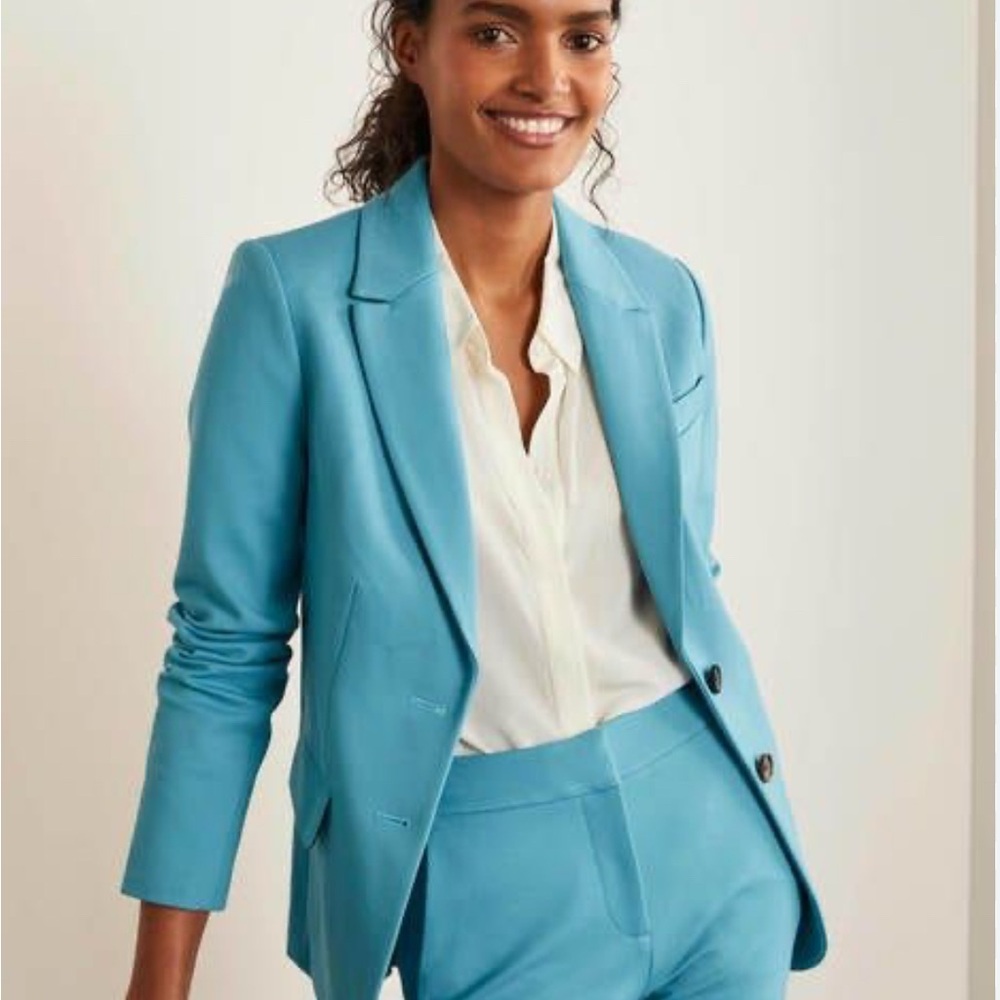 BODEN Stretch Jersey Blazer-Chartreuse